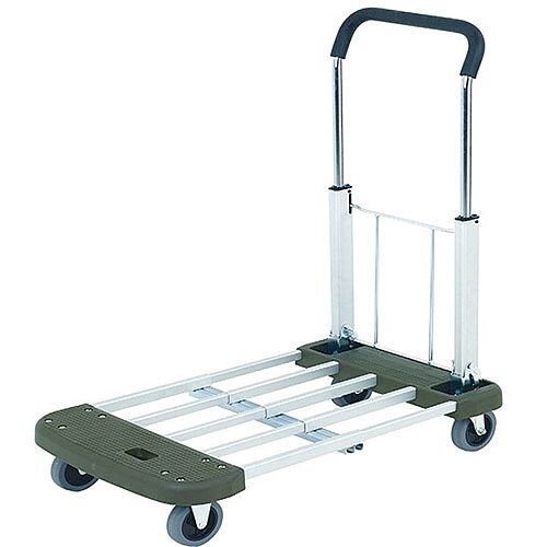 Extendable And Folding Platform Trolley Blue 150kg Capacity 315167