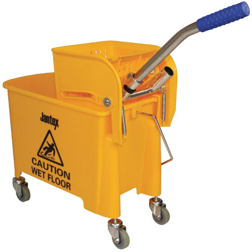 Jantex Kentucky Mop Bucket and Wringer 20Ltr Yellow