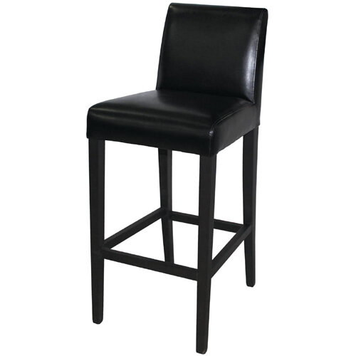 Bolero Faux Leather High Bar Stool Black