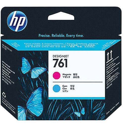 Hewlett Packard No761 Design Jet Print Head Magenta/Cyan CH646A Hewlett Packard No761 Design Jet Print Head Magenta/Cyan CH646A