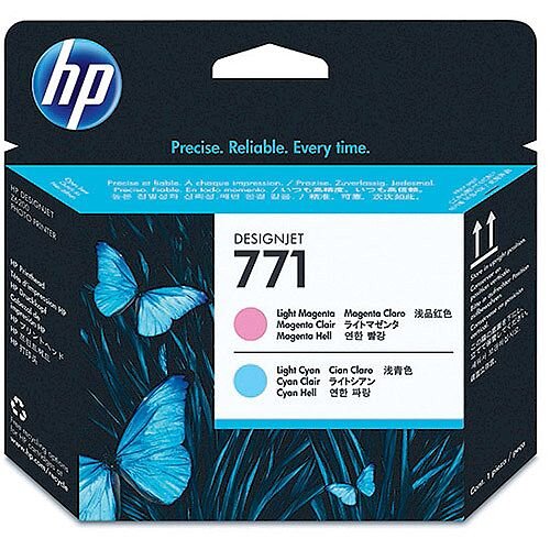 Hewlett Packard No771 Design Jet Print Head Light Magenta/Light Cyan CE019A Hewlett Packard No771 Design Jet Print Head Light Magenta/Light Cyan CE019A