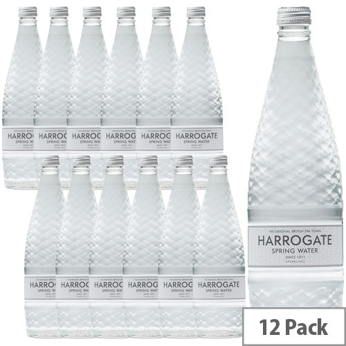 Harrogate Spring Glass Bottled Water Sparkling 750ml Pack of 12