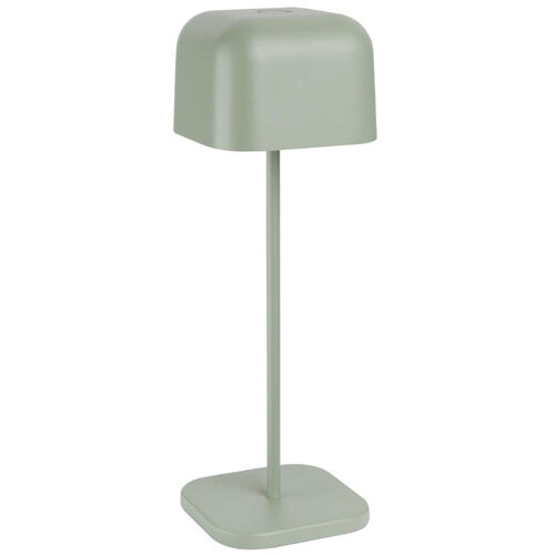 Olympia Lucca Table Lamp Squared Dome Sage 300mm