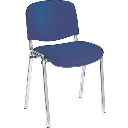 Jemini Ultra Multi-Purpose Stacking Chair Chrome Legs/Blue KF03349 Jemini Ultra Multi-Purpose Stacking Chair Chrome Legs/Blue KF03349