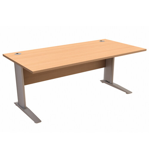 Cantilever Office Desk Rectangular W1800xD800xH725mm Beech Komo Cantilever Office Desk Rectangular W1800xD800xH725mm Beech Komo