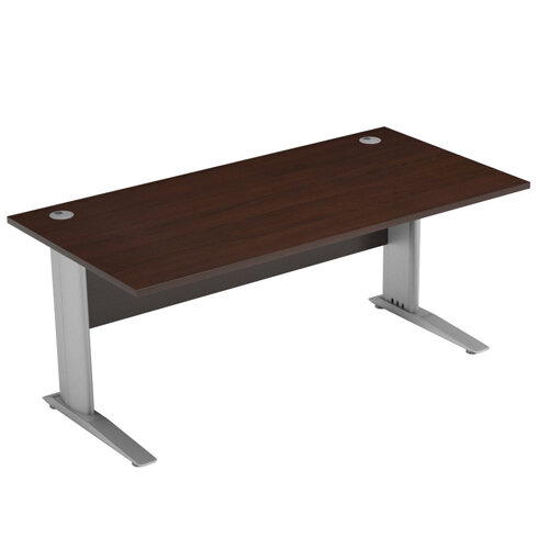 Cantilever Office Desk Rectangular W1800xD800xH725mm Dark Walnut Komo Cantilever Office Desk Rectangular W1800xD800xH725mm Dark Walnut Komo