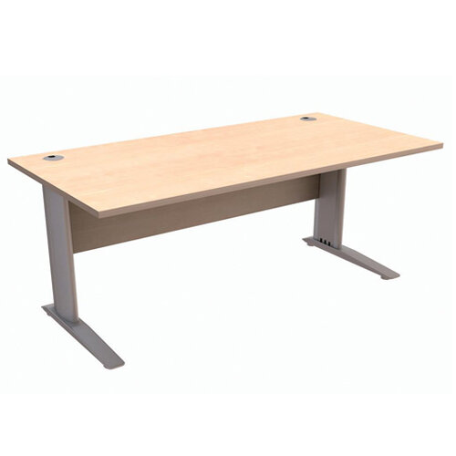Cantilever Office Desk Rectangular W1800xD800xH725mm Maple Komo Cantilever Office Desk Rectangular W1800xD800xH725mm Maple Komo
