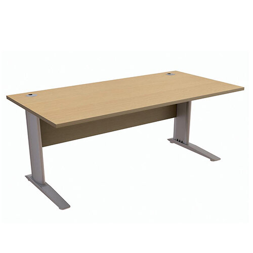 Cantilever Office Desk Rectangular W1800xD800xH725mm Urban Oak Komo Cantilever Office Desk Rectangular W1800xD800xH725mm Urban Oak Komo