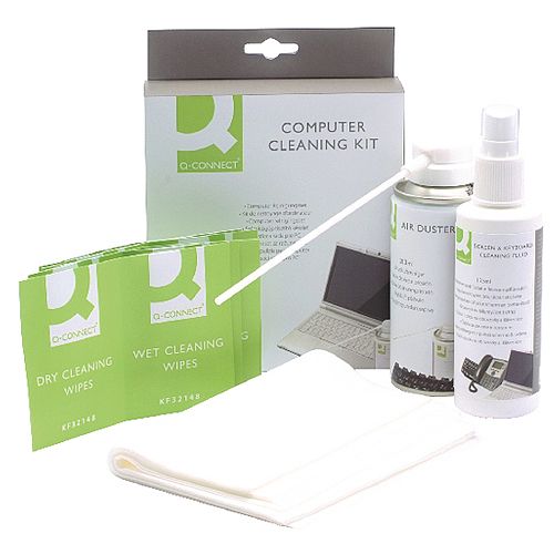 Q-Connect Computer Cleaning Kit For Screens Keyboards and Cases Set KF32155