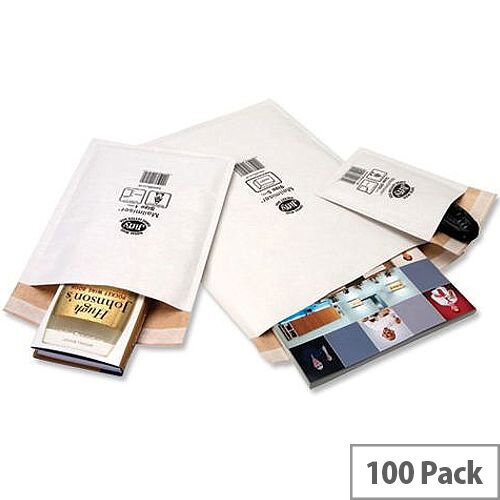 Jiffy Mailer Size 5 Superlite Foam Lined 260x345mm White Pack of 100