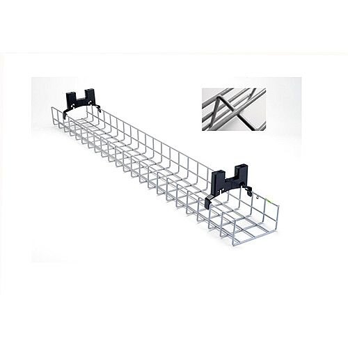 1.2m Nylon Coated Desk Cable Management Basket Tray NCDBT12 Hunt
