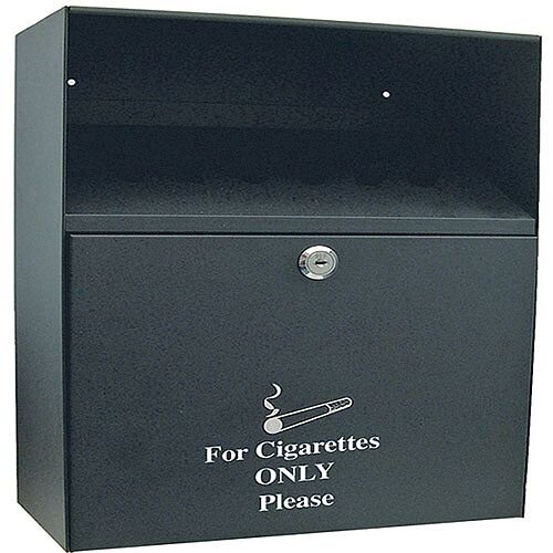 QConnect Pack of 1 Black Ash Bin 7 Litre