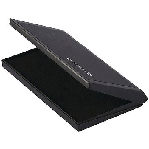 Q-Connect Large Stamp Pad Metal Case Black KF15440