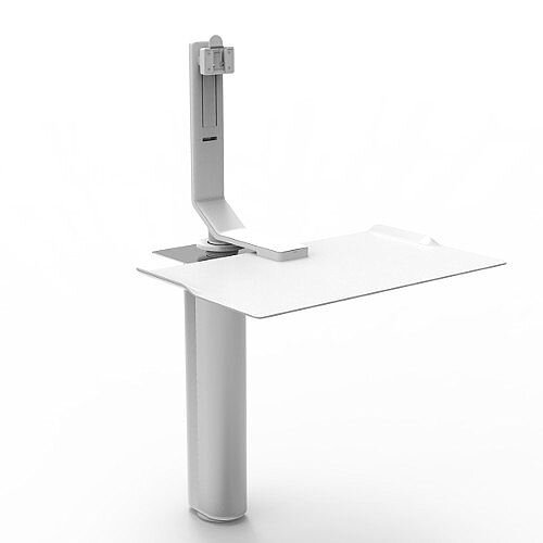 Humanscale QuickStand UNDER DESK Single Monitor Height-Adjustable Sitting/Standing Workstation White Humanscale QuickStand UNDER DESK Single Monitor Height-Adjustable Sitting/Standing Workstation White