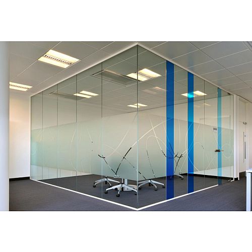 SAS System 8000i Single Glazed Frameless Partitioning System Hunt