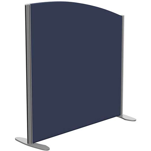 Sprint Eco Freestanding Screen Curved Top W1000xH1000-800mm Dark Blue - With Stabilising Feet Sprint Eco Freestanding Screen Curved Top W1000xH1000-800mm Dark Blue - With Stabilising Feet