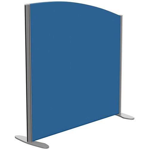 Sprint Eco Freestanding Privacy Acoustic Screen Curved Top W1000xH1000-800mm Blue - With Stabilising Feet Sprint Eco Freestanding Privacy Acoustic Screen Curved Top W1000xH1000-800mm Blue - With Stabilising Feet