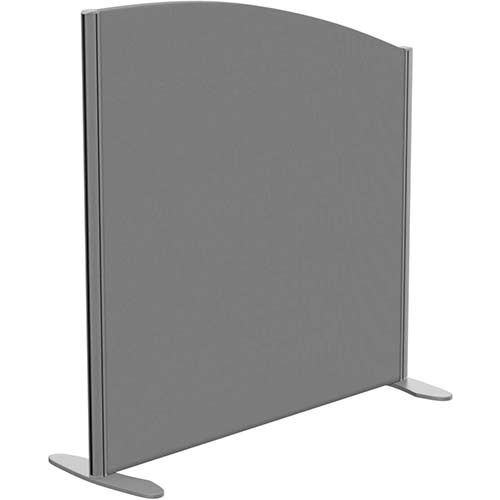 Sprint Eco Freestanding Screen Curved Top W1000xH1000-800mm Grey - With Stabilising Feet Sprint Eco Freestanding Screen Curved Top W1000xH1000-800mm Grey - With Stabilising Feet
