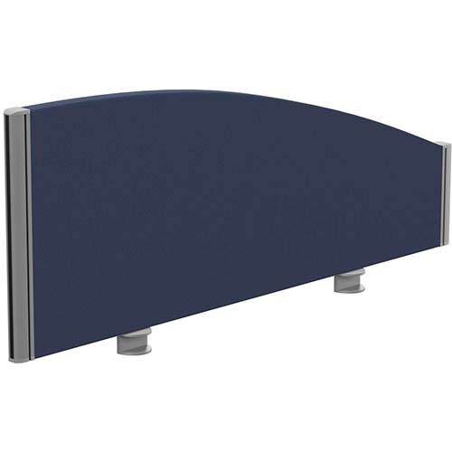 Sprint Eco Office Desk Screen Curved Top W1000xH380-180mm Dark Blue