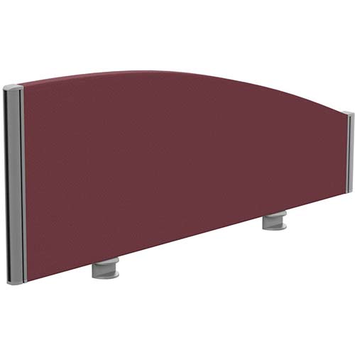 Sprint Eco Office Desk Screen Curved Top W1000xH380-180mm Burgundy Sprint Eco Office Desk Screen Curved Top W1000xH380-180mm Burgundy