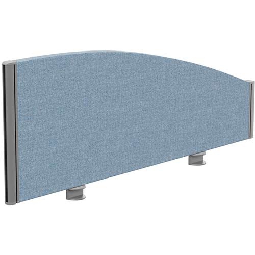 Sprint Eco Office Desk Screen Curved Top W1000xH380-180mm Light Blue Sprint Eco Office Desk Screen Curved Top W1000xH380-180mm Light Blue