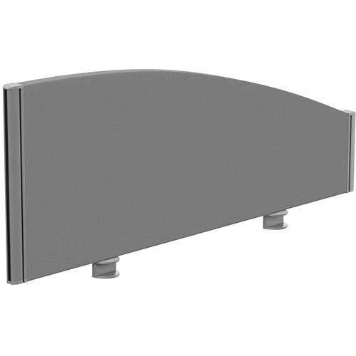 Sprint Eco Office Desk Screen Curved Top W1000xH380-180mm Grey