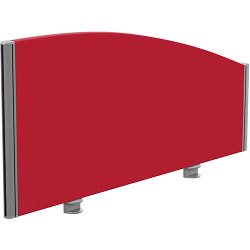 Sprint Eco Office Desk Screen Curved Top W1000xH480-280mm Red Sprint Eco Office Desk Screen Curved Top W1000xH480-280mm Red