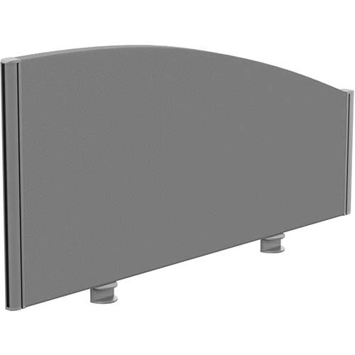 Sprint Eco Office Desk Screen Curved Top W1000xH480-280mm Grey Sprint Eco Office Desk Screen Curved Top W1000xH480-280mm Grey