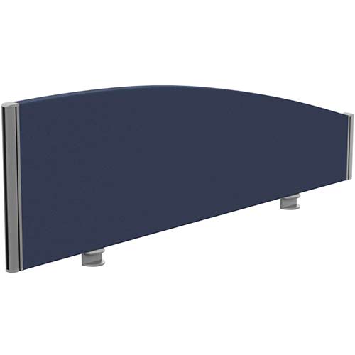 Sprint Eco Office Desk Screen Curved Top W1200xH380-180mm Dark Blue