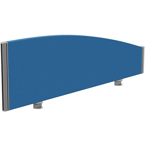 Sprint Eco Office Desk Screen Curved Top W1200xH380-180mm Blue