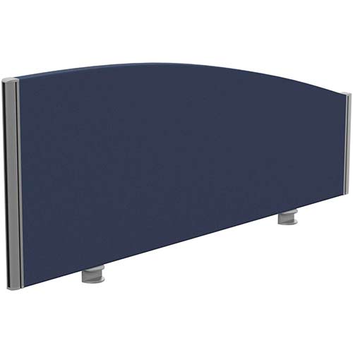 Sprint Eco Office Desk Screen Curved Top W1200xH480-280mm Dark Blue Sprint Eco Office Desk Screen Curved Top W1200xH480-280mm Dark Blue