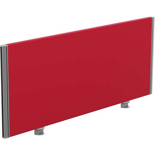 Sprint Eco Office Desk Screen Straight Top W1200xH480mm Red Sprint Eco Office Desk Screen Straight Top W1200xH480mm Red