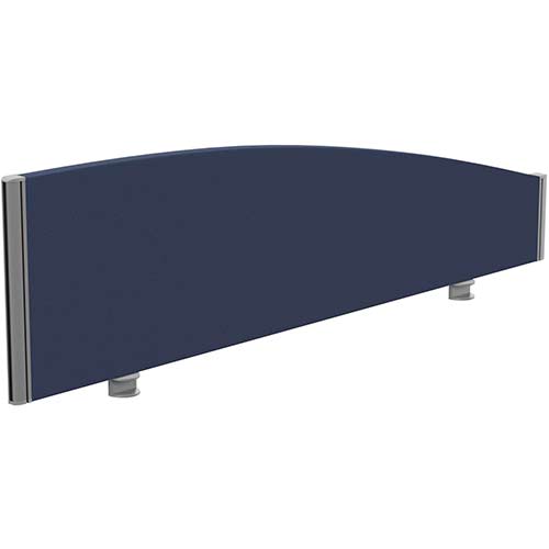 Sprint Eco Office Desk Screen Curved Top W1400xH380-180mm Dark Blue