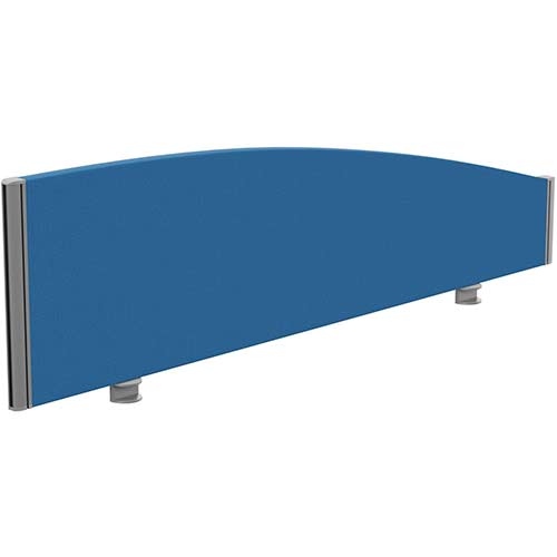 Sprint Eco Office Desk Screen Curved Top W1400xH380-180mm Blue