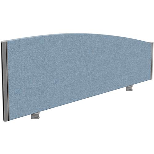 Sprint Eco Office Desk Screen Curved Top W1400xH480-280mm Light Blue Sprint Eco Office Desk Screen Curved Top W1400xH480-280mm Light Blue