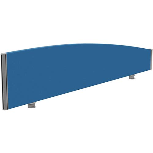 Sprint Eco Office Desk Screen Curved Top W1600xH380-180mm Blue Sprint Eco Office Desk Screen Curved Top W1600xH380-180mm Blue