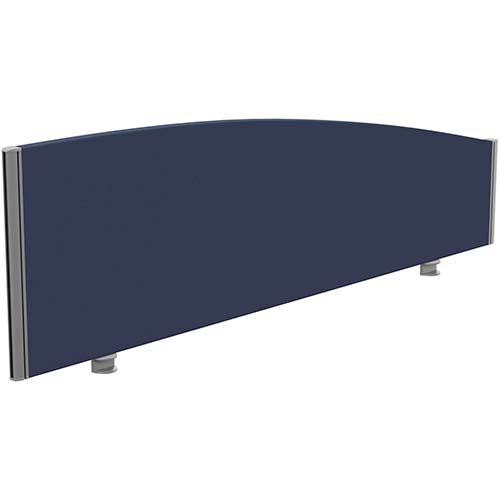 Sprint Eco Office Desk Screen Curved Top W1600xH480-280mm Dark Blue