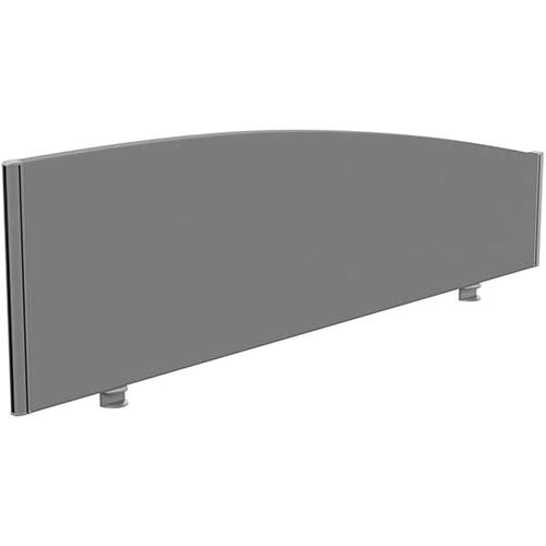 Sprint Eco Office Desk Screen Curved Top W1600xH480-280mm Grey