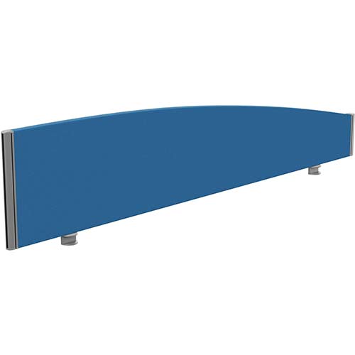 Sprint Eco Office Desk Screen Curved Top W1800xH380-180mm Blue Sprint Eco Office Desk Screen Curved Top W1800xH380-180mm Blue
