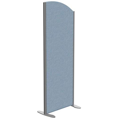 Sprint Eco Freestanding Screen Curved Top W600xH1600-1400mm Light Blue - With Stabilising Feet Sprint Eco Freestanding Screen Curved Top W600xH1600-1400mm Light Blue - With Stabilising Feet