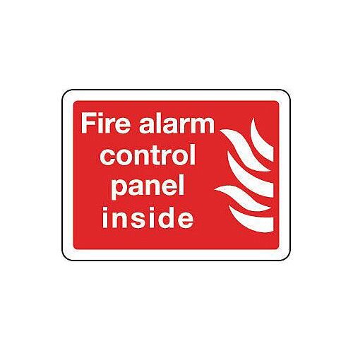 Aluminium Fire Alarm Control Panel Inside Sign - Hunt Office Ireland