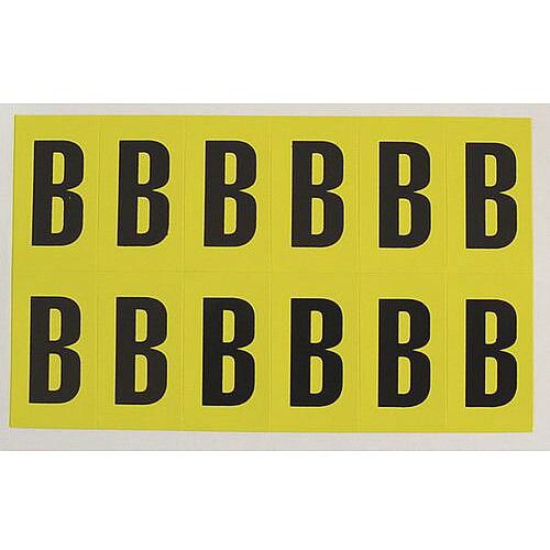 Adhesive Label Bin Sticker Letter B W38Xh90mm 6 Characters Per Sheet ...