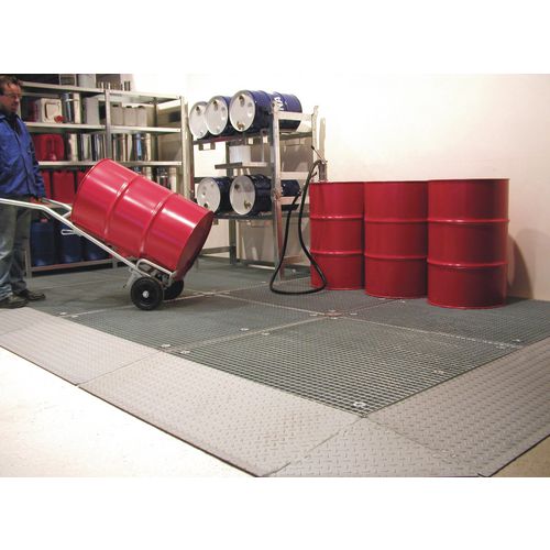 Low Profile Galvanised Sump Flooring Platform With Grid HxWxLmm 78x1350x2850 Low Profile Galvanised Sump Flooring Platform With Grid HxWxLmm 78x1350x2850