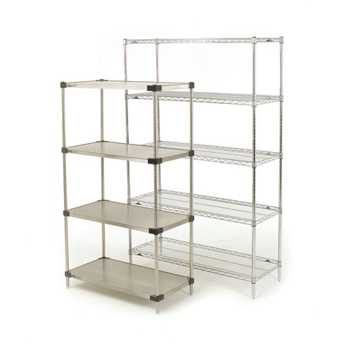 Super Erecta Solid Stainless Steel Shelving 5 Shelf Unit HxWxDmm 1895x914x457 Super Erecta Solid Stainless Steel Shelving 5 Shelf Unit HxWxDmm 1895x914x457
