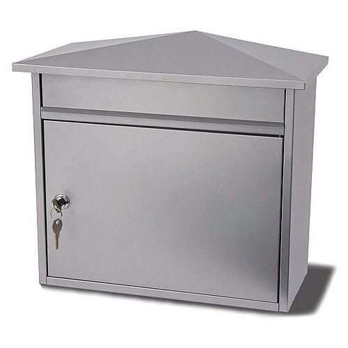 Mersey Extra Large Post Box Silver