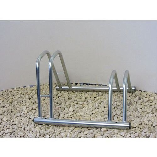 Staggered Height Cycle Rack Long Length 2 Bike Capacity Hunt Office