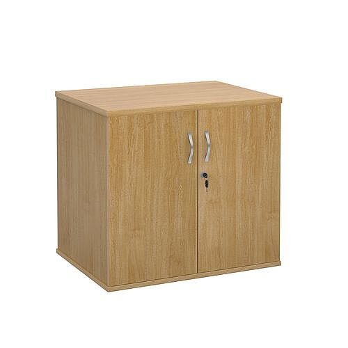 Office Desk High Cupboard Oak