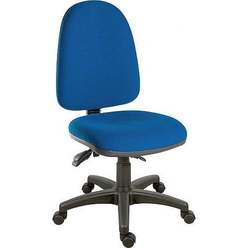 Ergotrio Ergonomic Posture High Back Task Operator Office Chair Blue