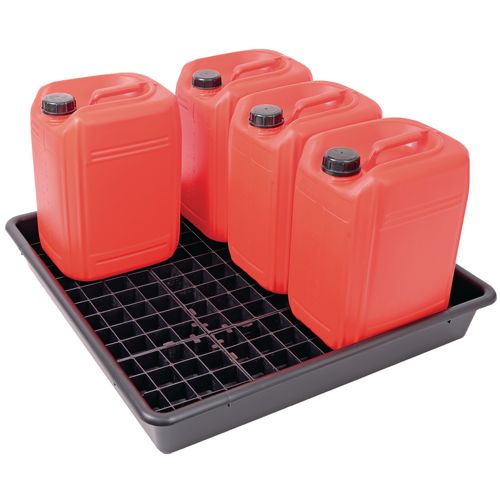 25L Drum Storage Tray For 5 Drums Capacity 60L HxWxD 120x800x800mm