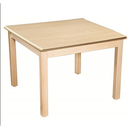 Square Preschool Table Beech Natural 800x800mm 530mm High TC35300